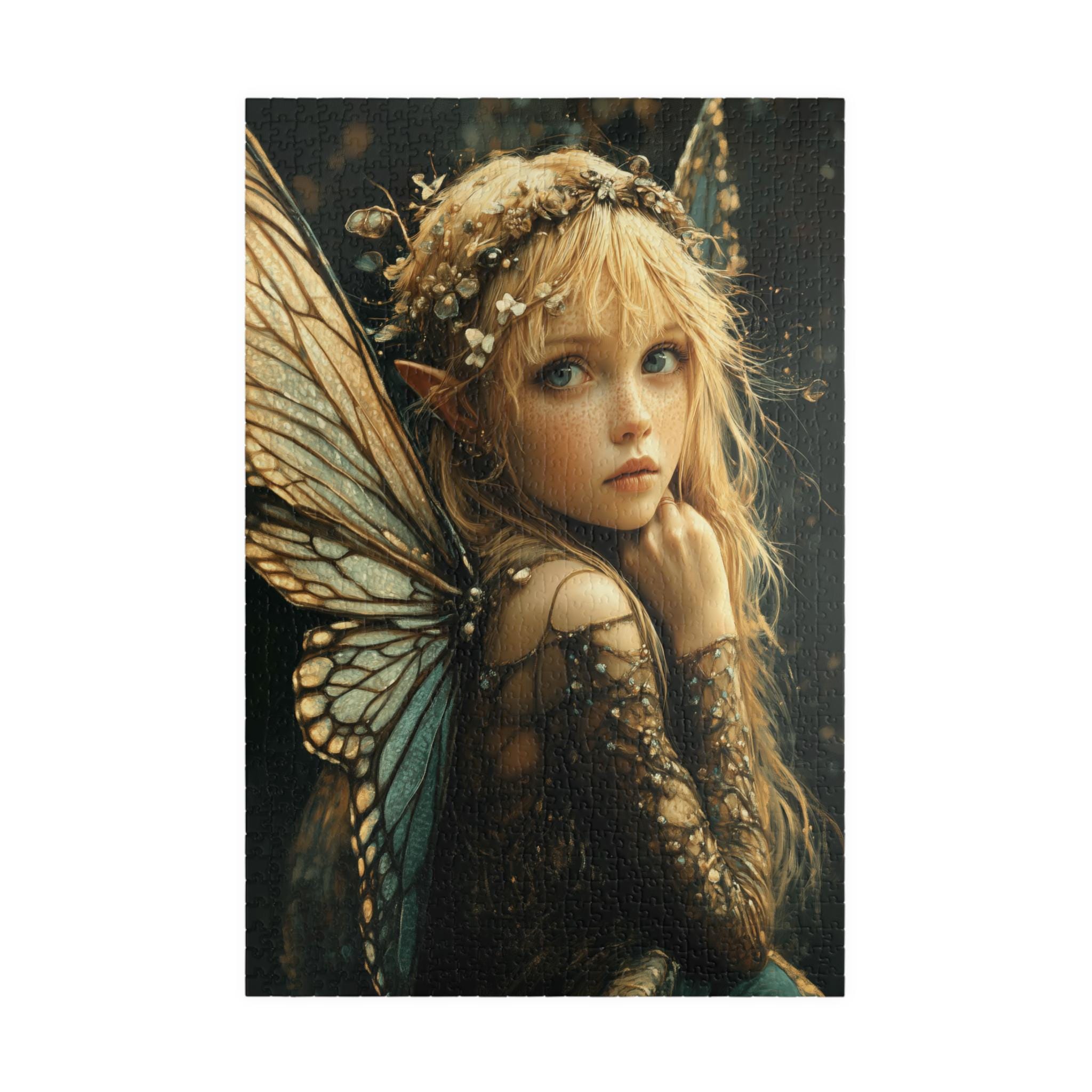 Green Fairy Portrait Puzzle: Mystical Jigsaw for Fantasy Lovers - Etsy