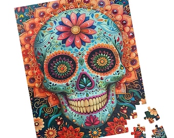 その他 MEDICOM TOY - Jigsaw Puzzle / SKULLS & FLOWERS BLUE il_340x270.6313456491_5lb2.jpg