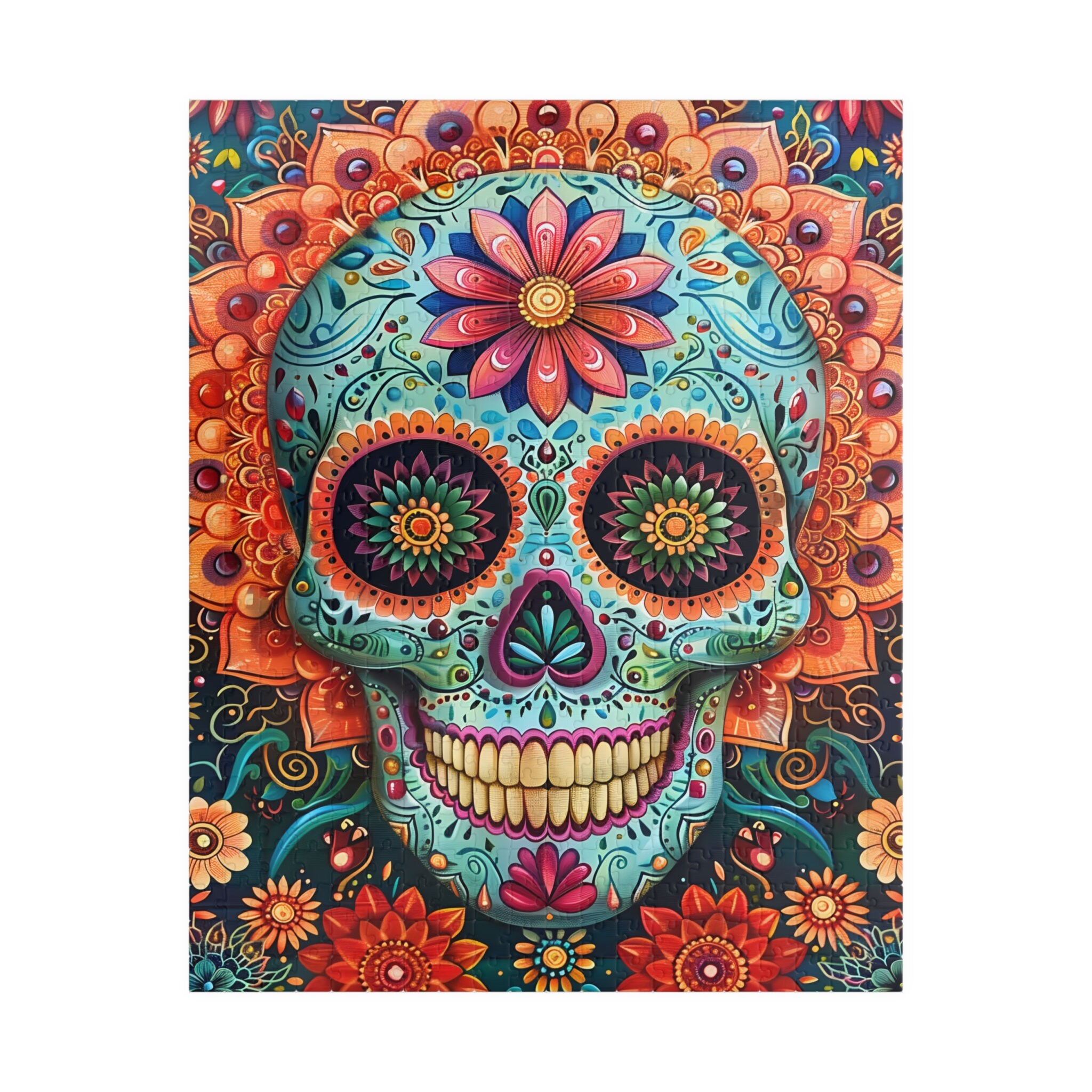 Jigsaw Puzzle / SKULLS &amp; FLOWERS BLUEセット Takashi Murakami Jigsaw Puzzle / SKULLS & FLOWERS BLUE
