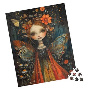 Rompecabezas de hadas bohemias: arte fantástico multicolor
