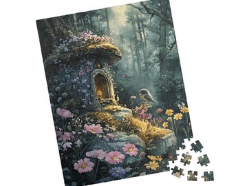 Magical Forest House Jigsaw Puzzle: Bird & Flowers, Family