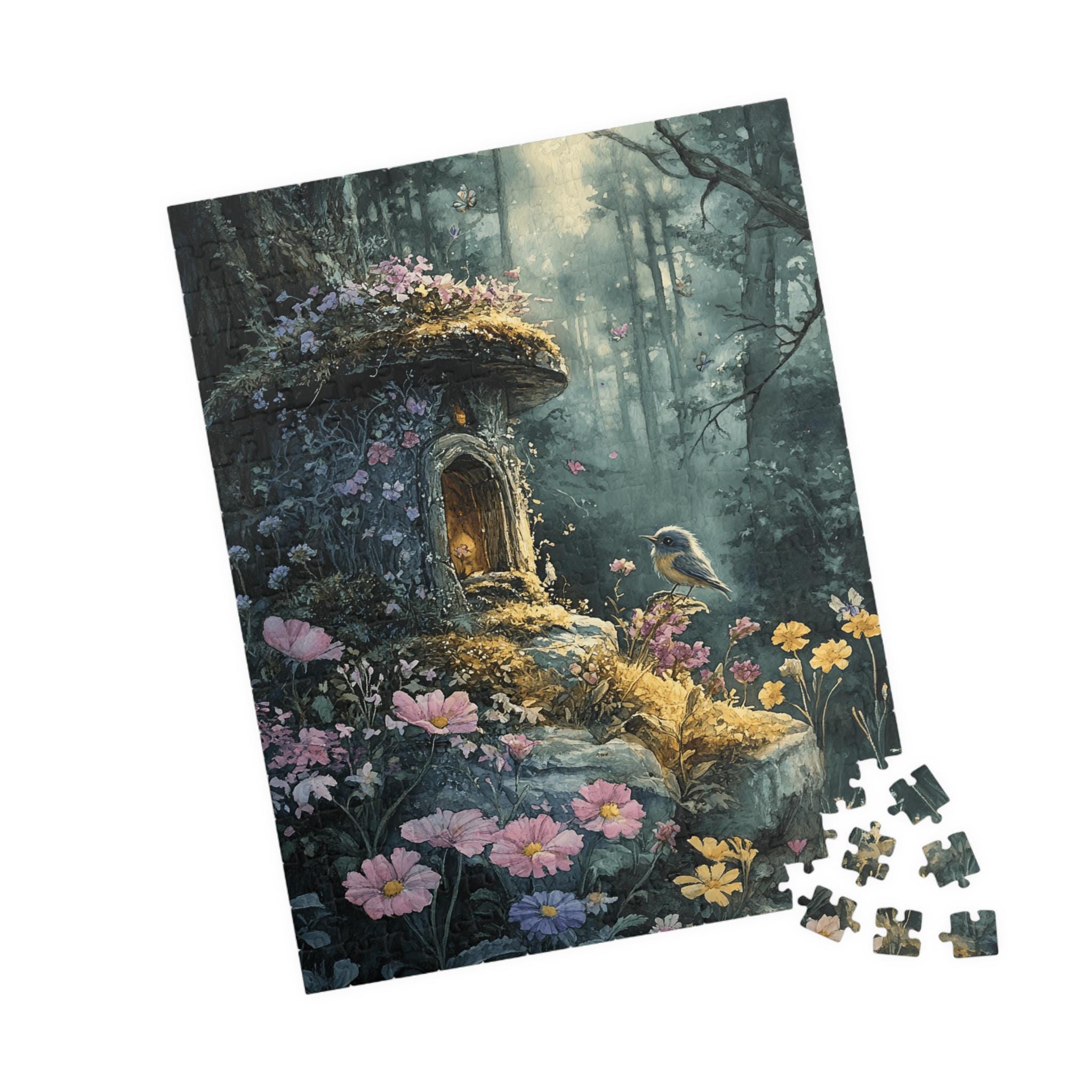 Magical Forest House Jigsaw Puzzle: Bird & Flowers, Family