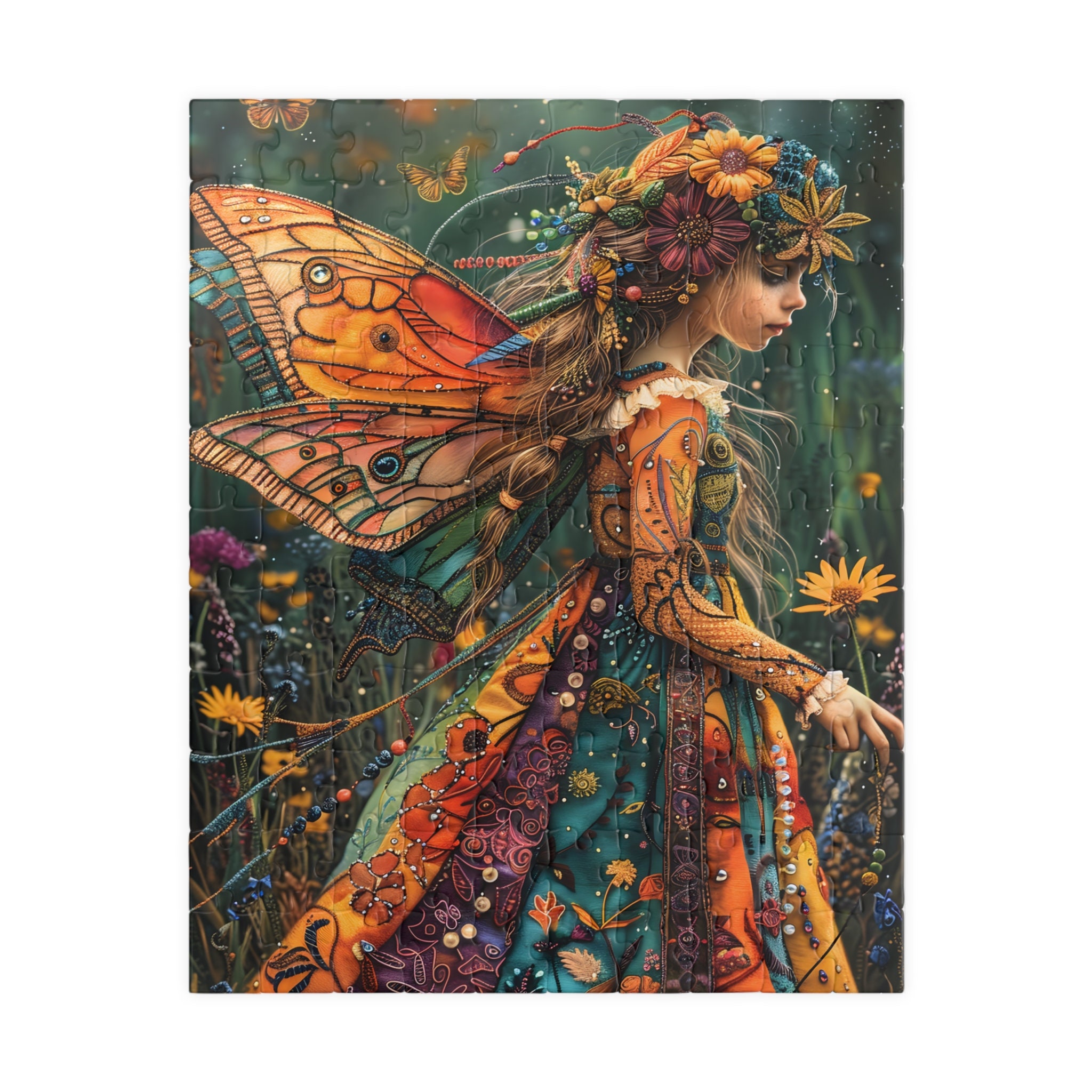 ボヘミアン妖精ジグソーパズル：ファンタジー妖精アート - Etsy 日本