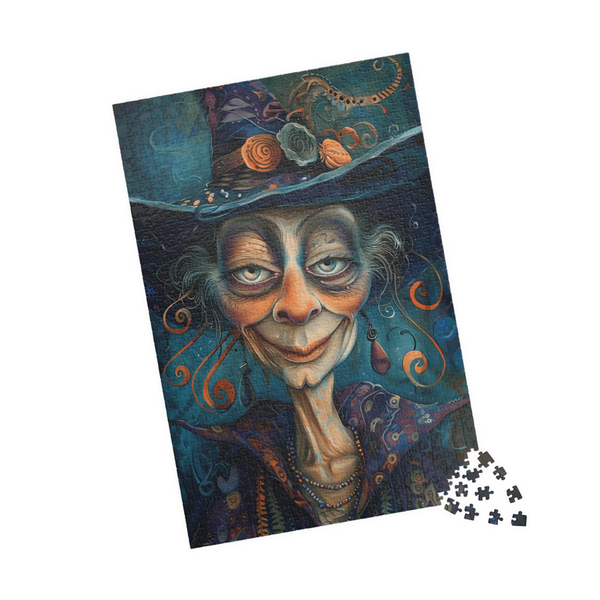 フィービー - おもしろ魔女ジグソーパズル。カラフルなパズル
