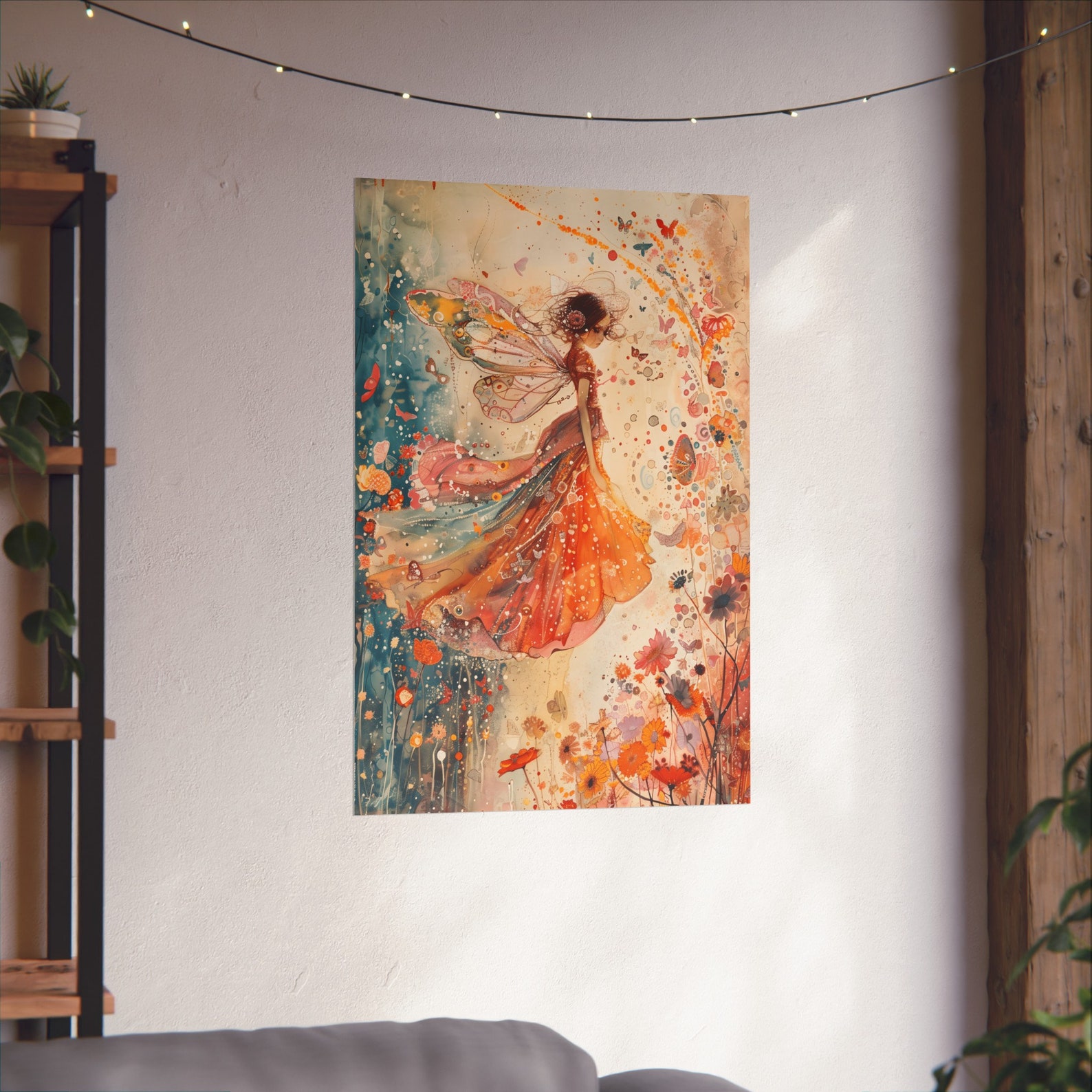 Spring Faery Spring Fairy - Art Print. Watercolor Faerie Wall Art. Fantasy Decor for ...