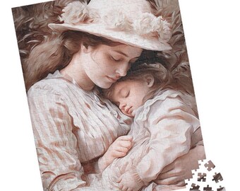 Mother and Sleeping Child Jigsaw. Great Gift for Mother's Day, Birthday, Hospital Patients or Nursing Homes. Unique Tech-free Activity