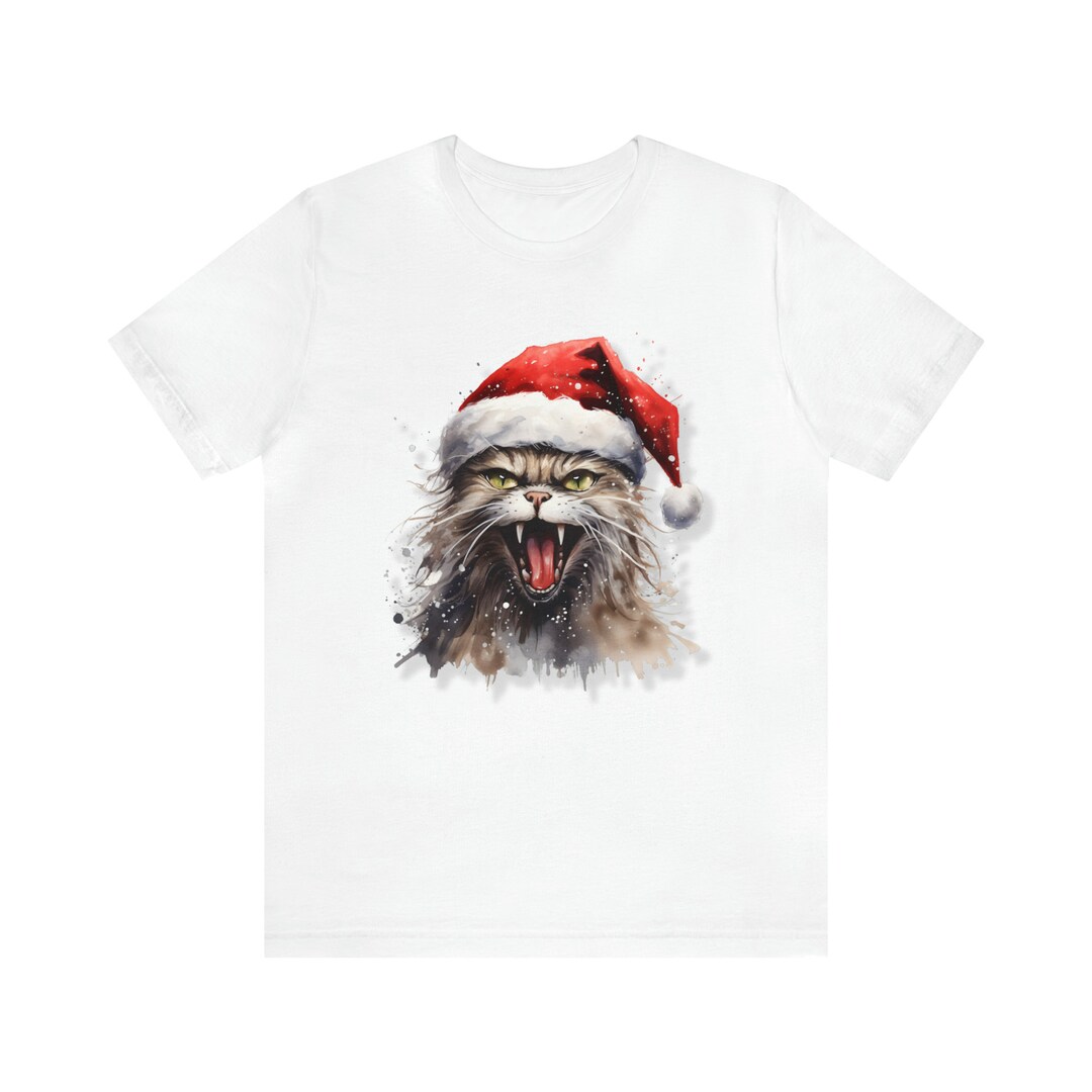 Grumpy Holiday Kitty Etsy