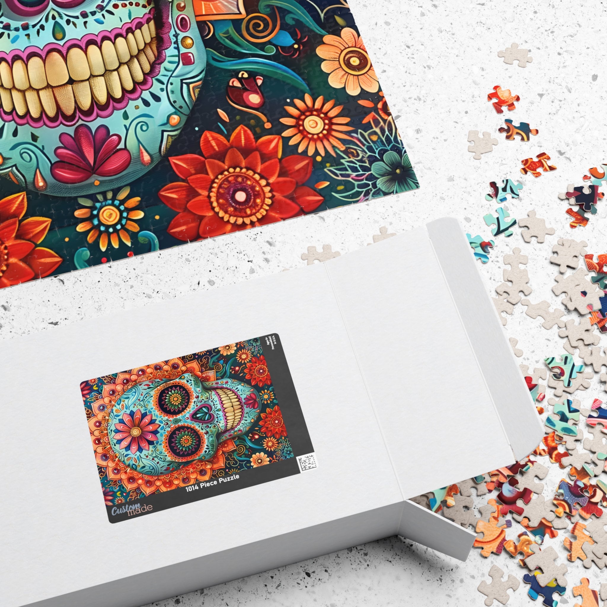 その他 Jigsaw Puzzle SKULLS&amp;FLOWERS BLUE SIGNAL Takashi Murakami Jigsaw Puzzle / SKULLS & FLOWERS BLUE