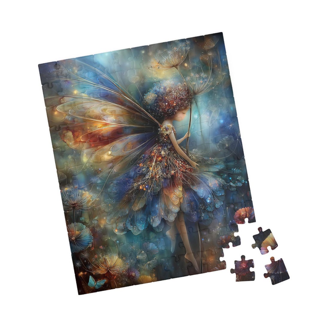 Dreamy Fairy Puzzle, Ethereal Butterfly-wing Fantasy Art Jigsaw, Fun ...