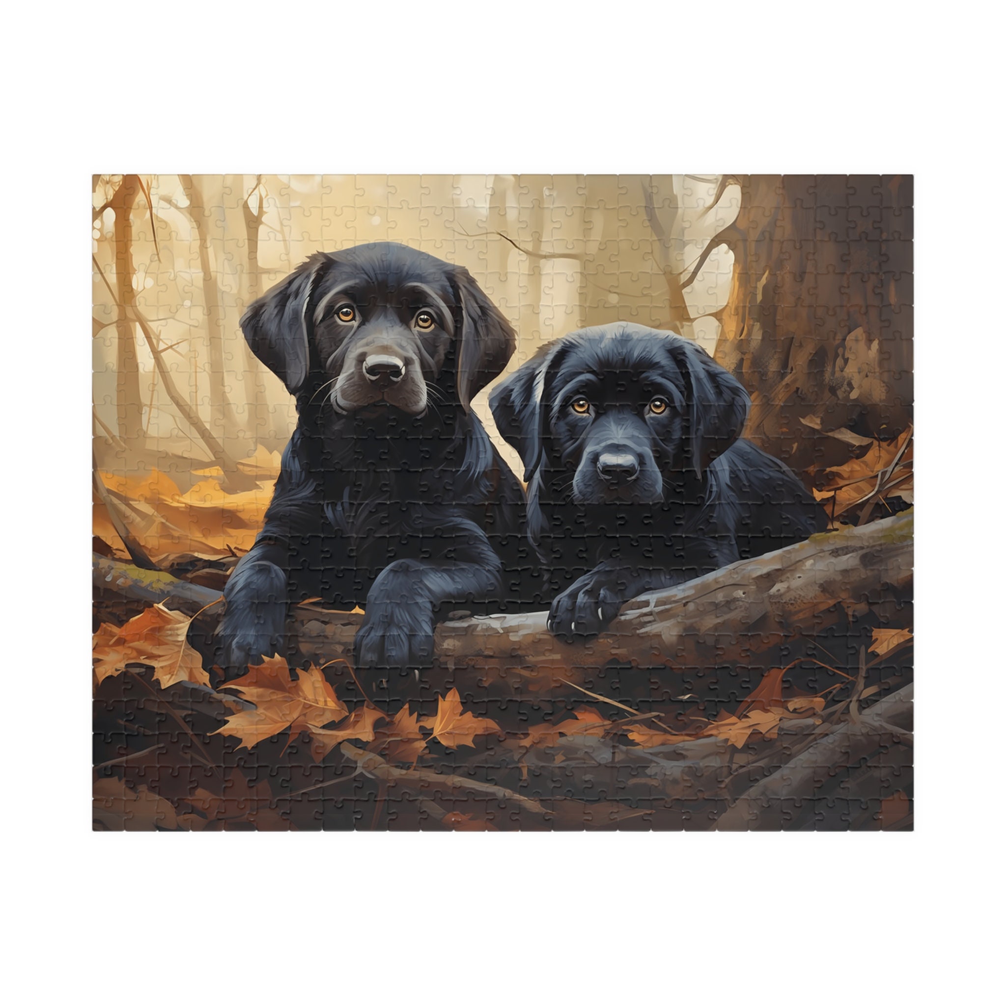 Chocolate Labrador Retriever Jigsaw Puzzle - 1000 Piece Wood Puzzle For Adults DIY Art Gift