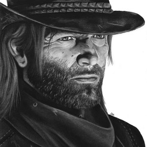 red dead redemption 2 / Fanart / Arthur Morgan Art Board Print for Sale by  Artwalidshop