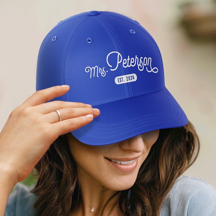 Mr & Mrs Trucker Baseball Hats - Bride & Groom Wedding Hats For Honeymoon, Engagement
