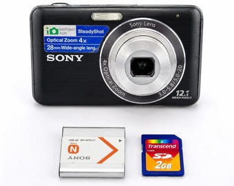 Sony Cyber-shot DSC-W200: 12.1MP Digital Camera - Silver - Etsy