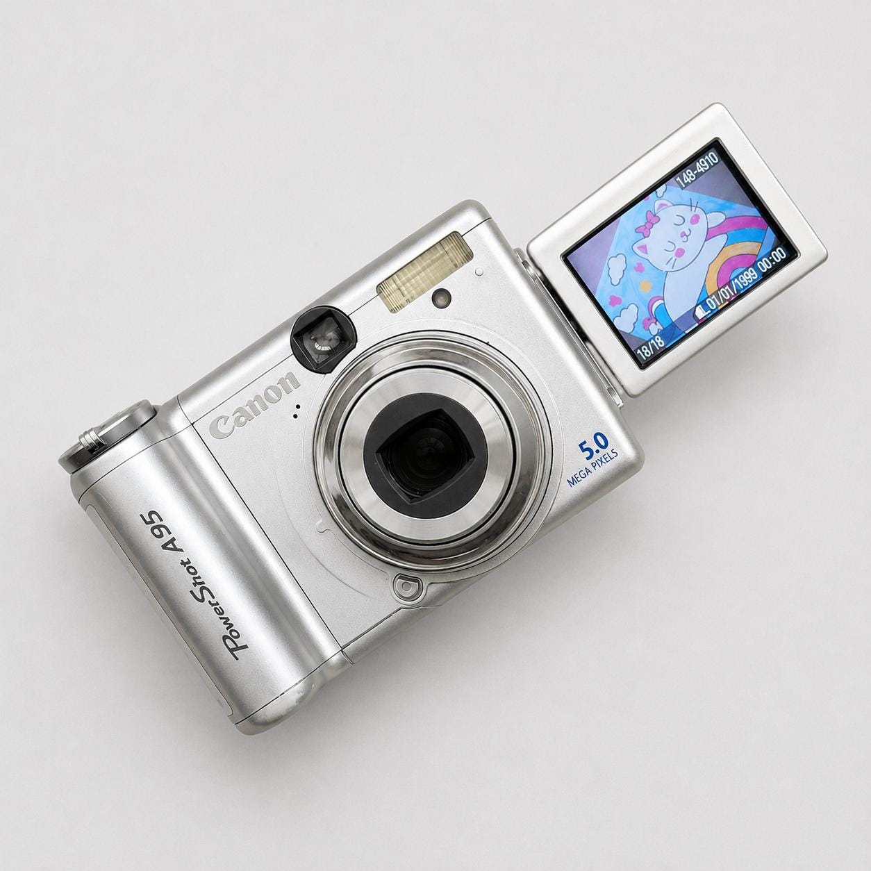 Canon Powershot A95 5.0 Mpixels. Digital Camera Tested Working