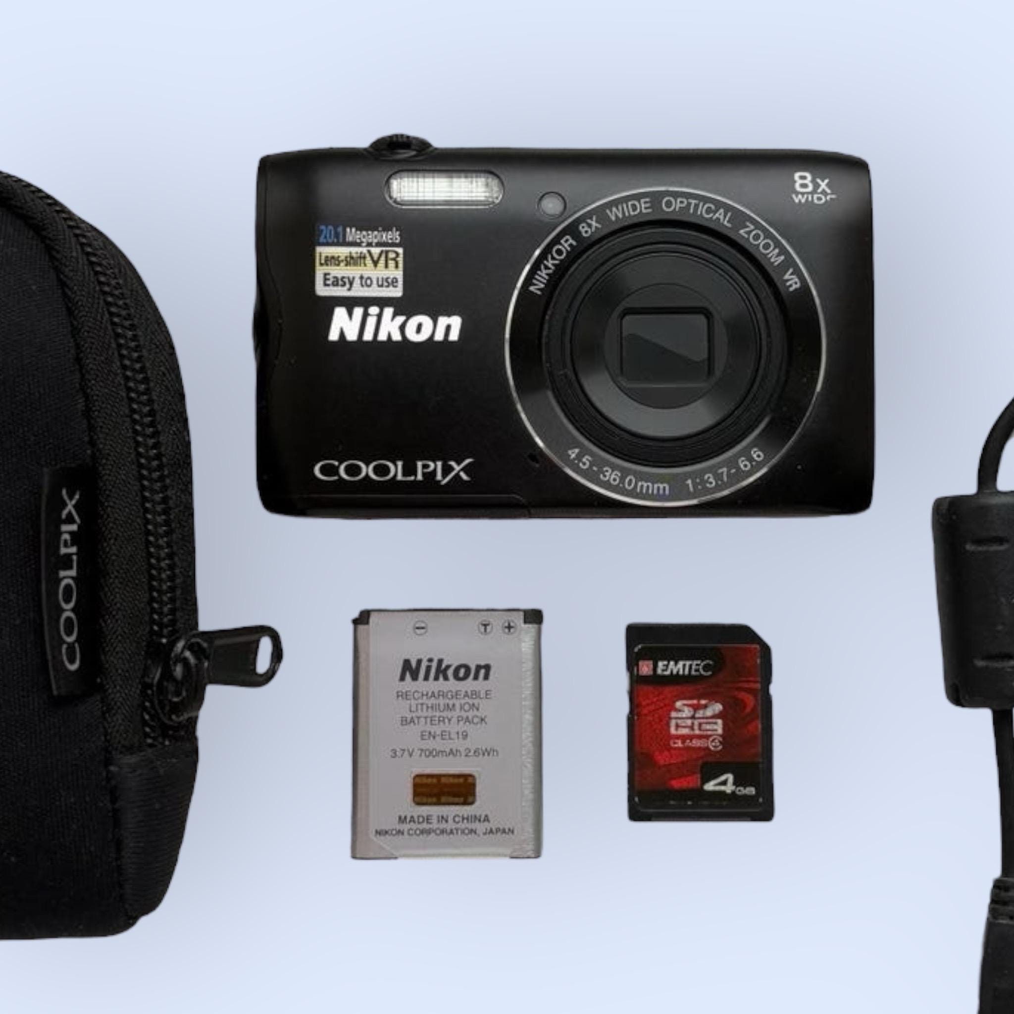 Camera Digital Nikon Coolpix A300 Rare Camera +card Usb