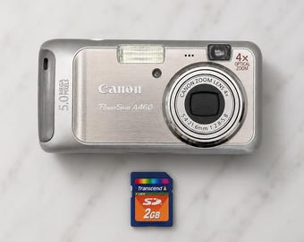 Canon Powershot A470 Vintage Digital Camera 7.1MP Compact Silver