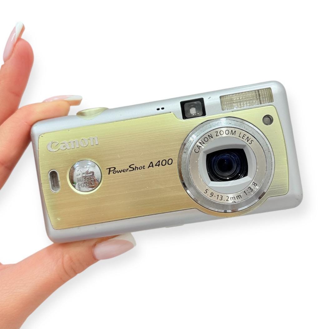 【希少品・美品】Canon PowerShot A400 キャノン ゴールド Amazon.com : Canon PowerShot A400 3.2MP Digital Camera with 2.2x
