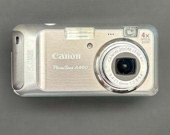 Canon Powershot A470 Vintage Digital Camera 7.1MP Compact Silver