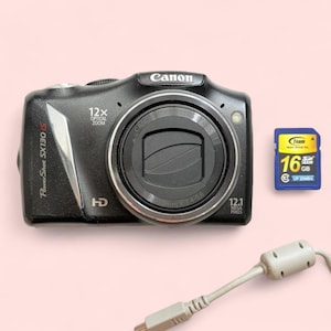 Sale!! Rare digital Camera Canon PowerShot SX130 IS / Vintage Digital Camera / Canon cameras  + usb + card