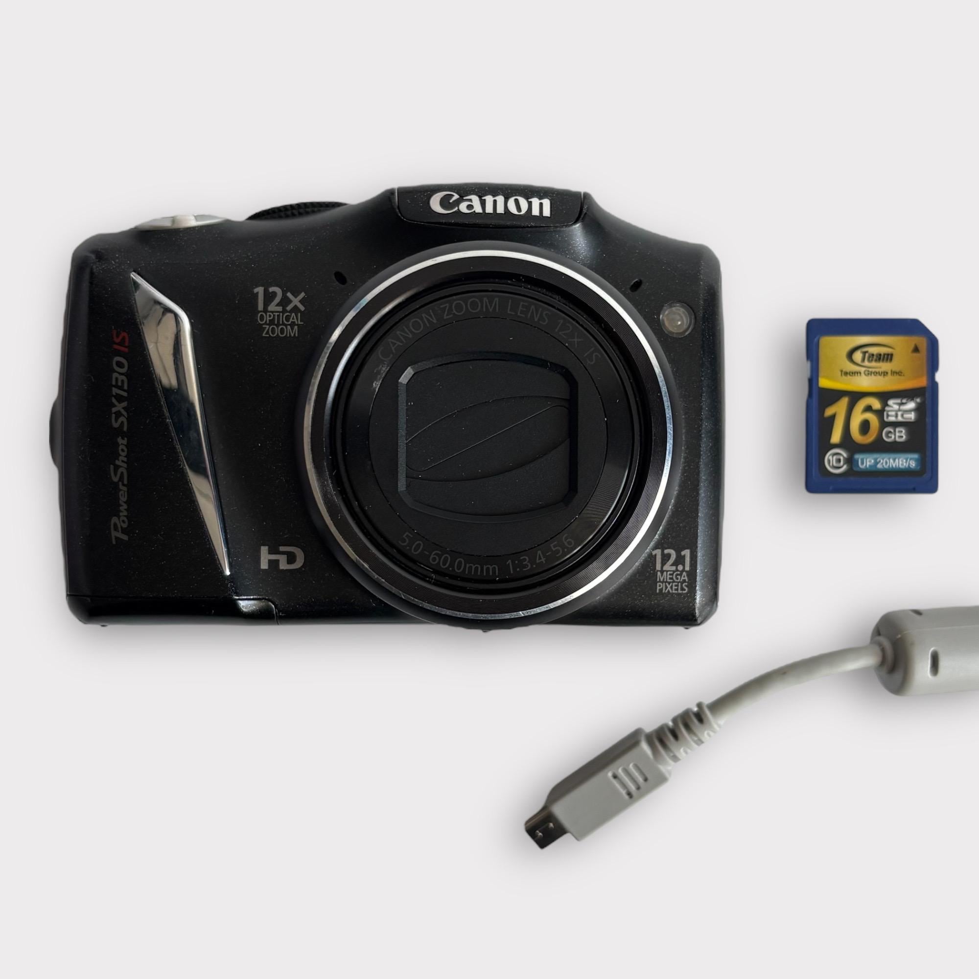 Canon PowerShot SX130 IS パワーショット レトロ カメラ Amazon.com : Canon PowerShot SX130IS 12.1 MP Digital Camera