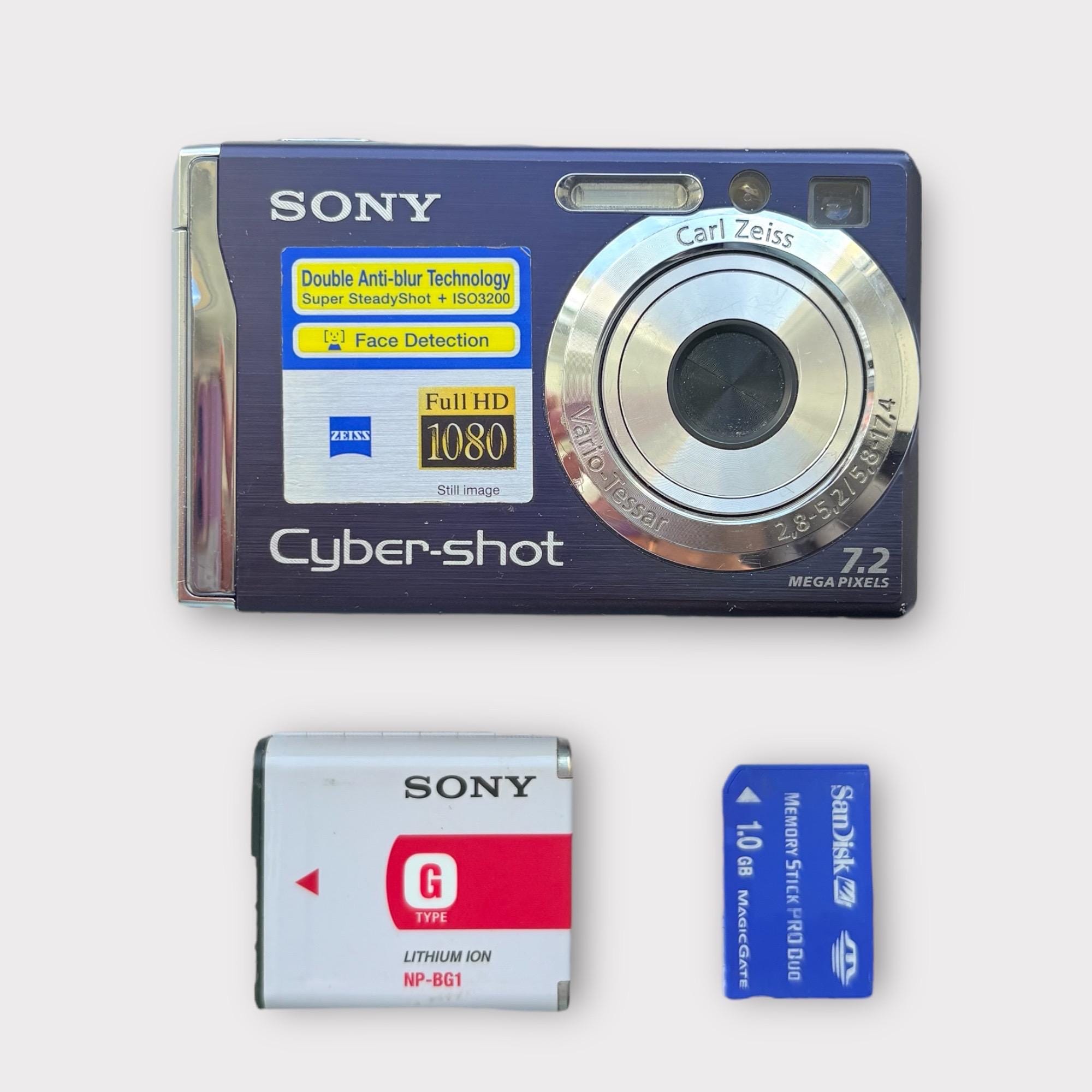 ソニー サイバーショット DSC-W80 7.2メガピクセル デジタルカメラ +