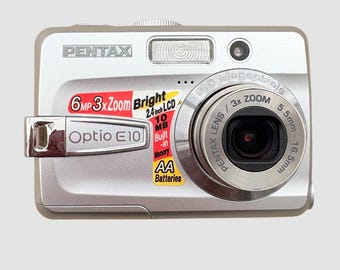 Vintage Pentax Optio E40: 8.1MP Digital Camera, Tested & Working
