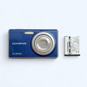 Blue camera Digital Camera Olympus X-940 Vintage Digital Camera  Olympus cameras