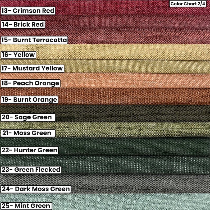 Tela de lino cortada a medida, tela de lino para tapicería pesada, tela sólida para muebles, tela para almohadas por metro, 55 pulgadas de ancho, 46 opciones de colores imagen 3