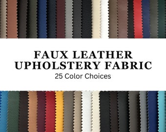 Faux Leather Fabric By the Yard, Leather Upholstery Fabric Office Cushion, Leather Fabric for Office Couch, Luxury Furniture Fabric Meter