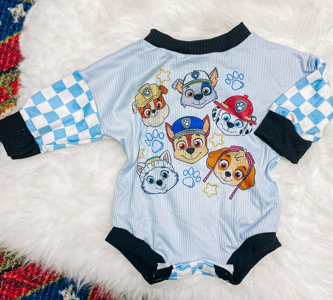 Patrol Dogs Romper With Snaps Baby Shower Gift, Baby Romper, Baby Body