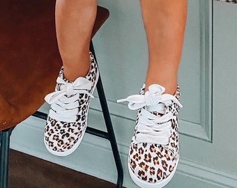 Leopard - Sneakers w Laces