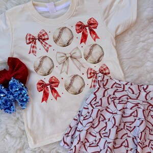 Coquette Baseball | SHIRT ONLY - Cream Color Shirt | infant shirt, toddlers shirt, youth shirt baseball shirt m36