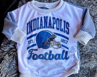 Indianapolis Football Bubble Romper With Snaps| bubble romper | newborn baby outfit | baby outfit | birthday baby outfit