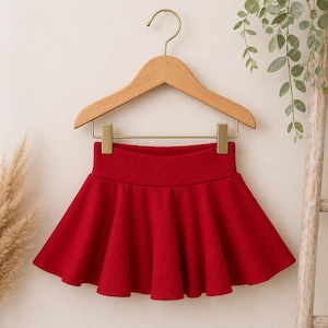 Red Pleated Skirt - Etsy