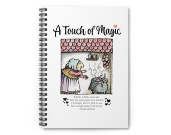 Strega Nona Rezeptbuch, Notizbuch, Tagebuch - Ein Hauch von Magie - Geschenk, gemütlich, Herbst, Winter, Weihnachten, Urlaub, Familie, Tomie dePaola Fans