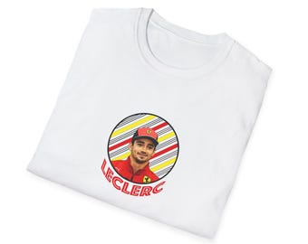 Charles Leclerc T-Shirt - Formula One F1 Driver Ferrari Racing Team - Fan Gift Holiday Christmas - Unisex Softstyle T-Shirt