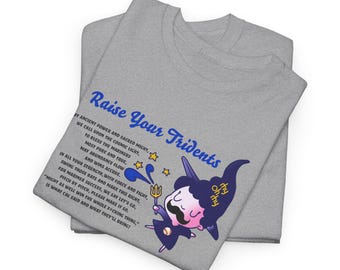 Raise Your Tridents Etsy Witch Spell Mustache Magic Cal Raleigh Win the Whole Thing - Let's Go Mariners 2025 - Unisex Heavy Cotton Tee
