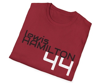 Lewis Hamilton 44 - Formula One F1 Driver - Fan Support Unisex Softstyle T-Shirt