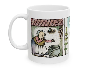 Strega Nona - gemütlich, Herbst, Winter, Weihnachten, Urlaub, bezaubernd, Geschenkidee für Leser und Fans - Keramiktasse, (11oz, 15oz)