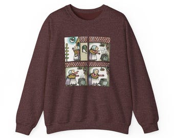 Strega Nona - Gemütlich, Herbst, Winter, Weihnachten, Urlaub - Geschenk für Leser und Fans - Unisex Rundhals-Sweatshirt