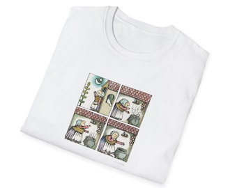 Strega Nona - A Touch of Magic - gemütlich, Herbst, Winter, Weihnachten, Urlaub - Geschenk für Leser und Fans - Unisex Softstyle T-Shirt