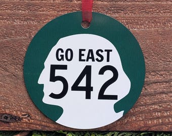 Go East 542 Mount Baker Highway Metal Ornament Mt. Baker Artist Point End of the Highway Mount Shuksan North Cascades Wilderness Outdoors