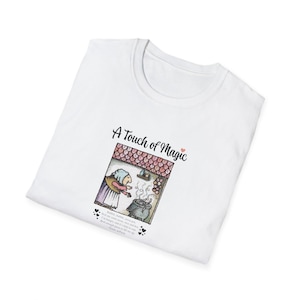 Strega Nona T-Shirt -  A Touch of Magic - Cozy, Fall, Winter, Christmas, Holiday - Gift for readers, fans - Unisex Softstyle T-Shirt