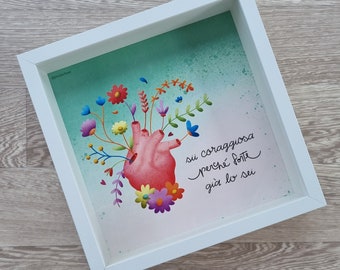 QUADRO REGALO - quadretti, regali per lei, regali per amiche, compleanno, regali natale, regalo unico, frasi motivazionali, decorazione.