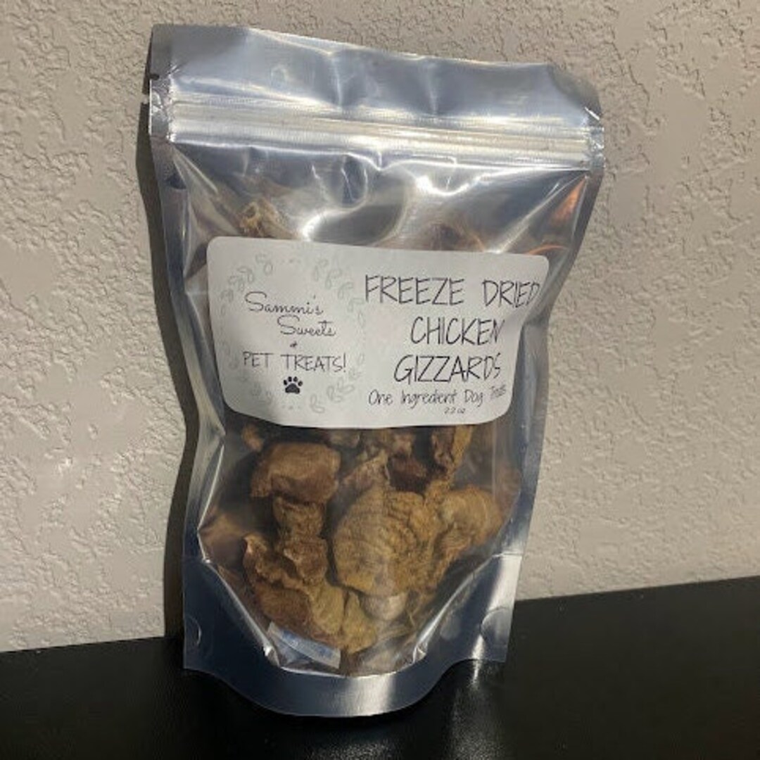 Freeze Dried Chicken Gizzard Dog Treats Etsy