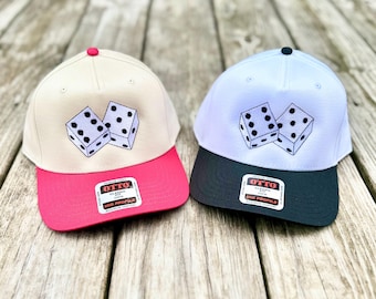 Embroidered Dice Baseball Hat - OTTO 5 Panel