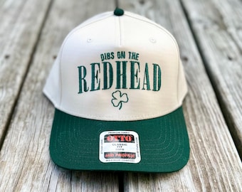 Dibs on the Redhead Embroidered Hat - St. Patrick's Day Baseball Cap
