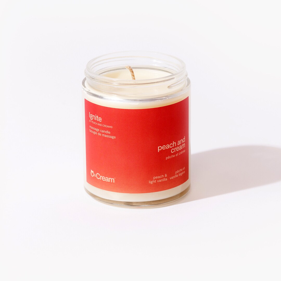 Massage Candle Melt Peach and Cream Etsy
