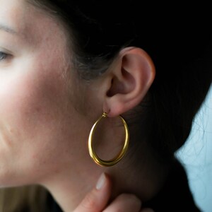 Golden Hoop Earrings