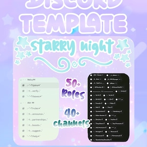 Discord Starry Night Server Template